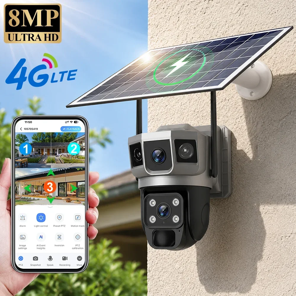 Photography Grid - V380 4K 3 экрана 4G камера