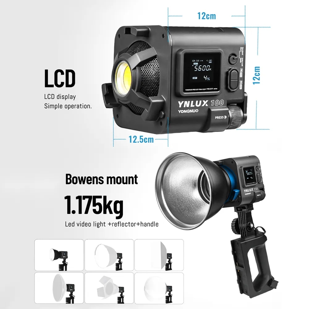 YONGNUO YNLUX100 100W 3200K-56 – обзор и цена Photography Videos Free