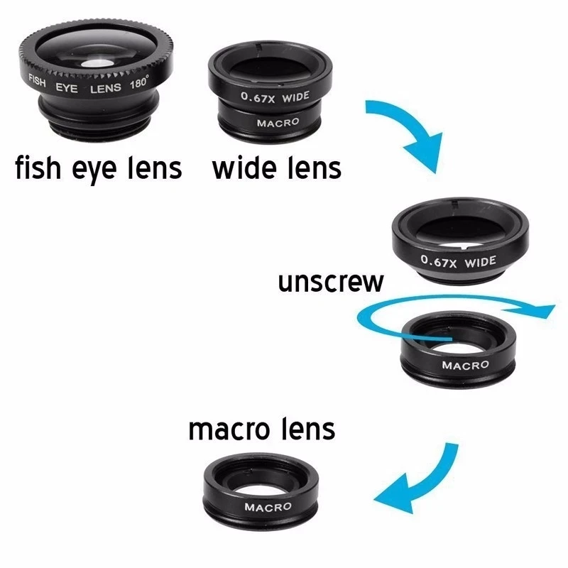 3-в-1 объектив для телефона с  – обзор и цена Photography Zooming